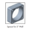 Image de 0801-00111 - Espaceur pour mur de 3'' pour valve 1825